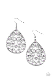 Paparazzi Midnight Carriage - Purple Earrings