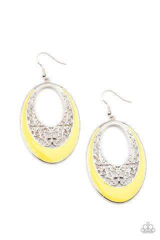 Paparazzi Orchard Bliss - Yellow Earrings