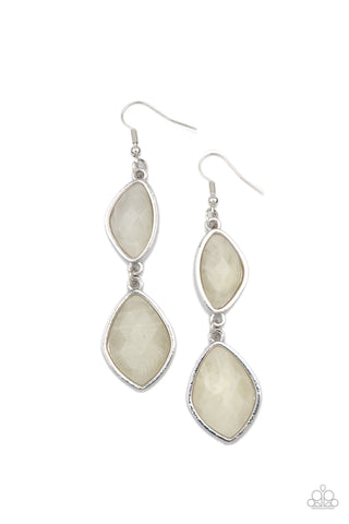 Paparazzi The Oracle Has Spoken - White Earrings