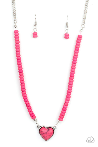 Paparazzi Country Sweetheart - Pink Necklace