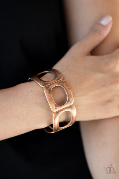 Paparazzi In OVAL Your Head - Copper Bracelet