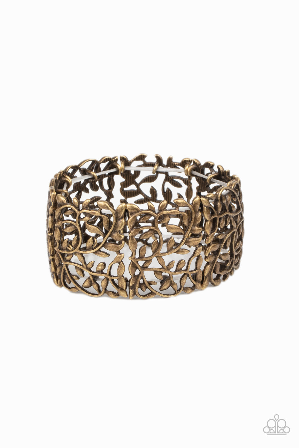 Paparazzi Verdantly Vintage - Brass Bracelet