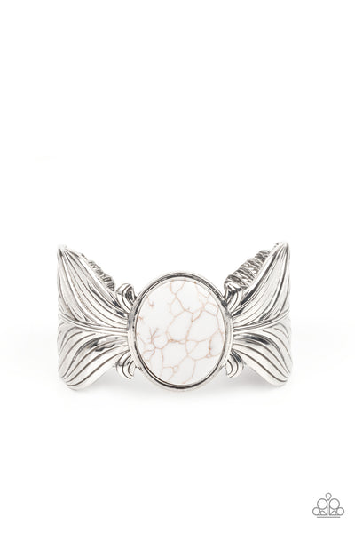 Paparazzi Born to Soar - White Bracelet