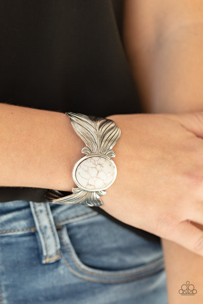 Paparazzi Born to Soar - White Bracelet