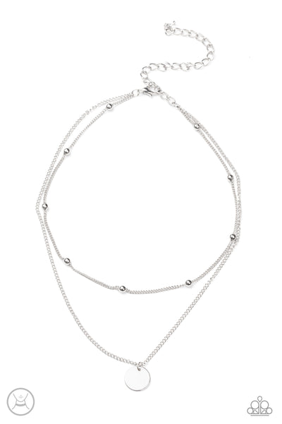 Paparazzi Modestly Minimalist - Silver Necklace