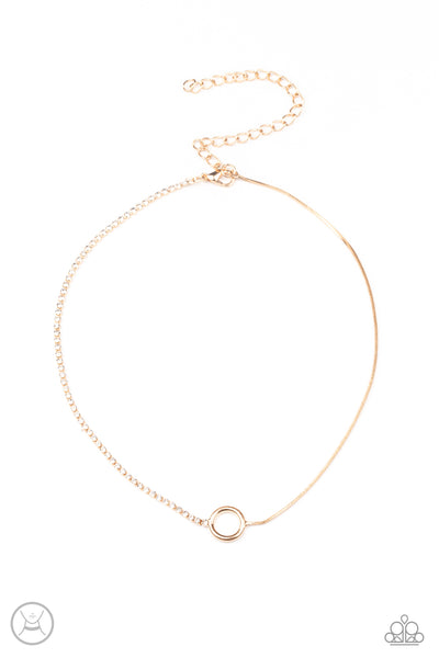 Paparazzi Gotta Split - Gold Necklace