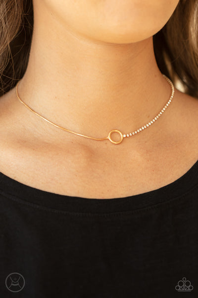 Paparazzi Gotta Split - Gold Necklace