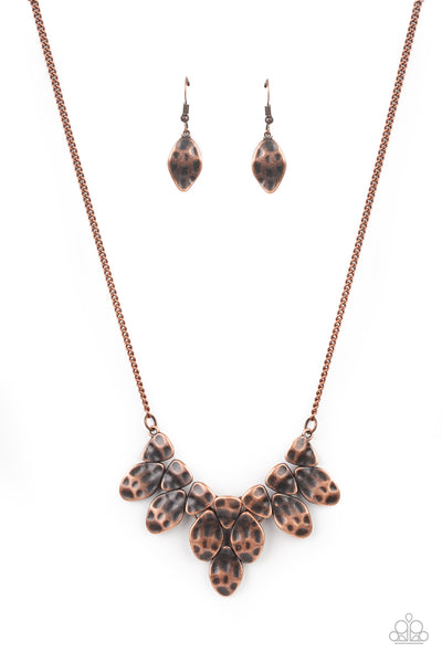Paparazzi Rustic Smolder - Copper Necklace