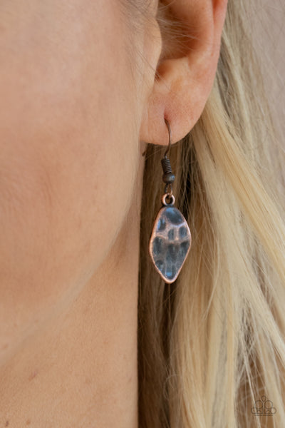 Paparazzi Rustic Smolder - Copper Necklace