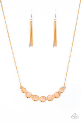 Paparazzi Serenely Scalloped - Gold Necklace