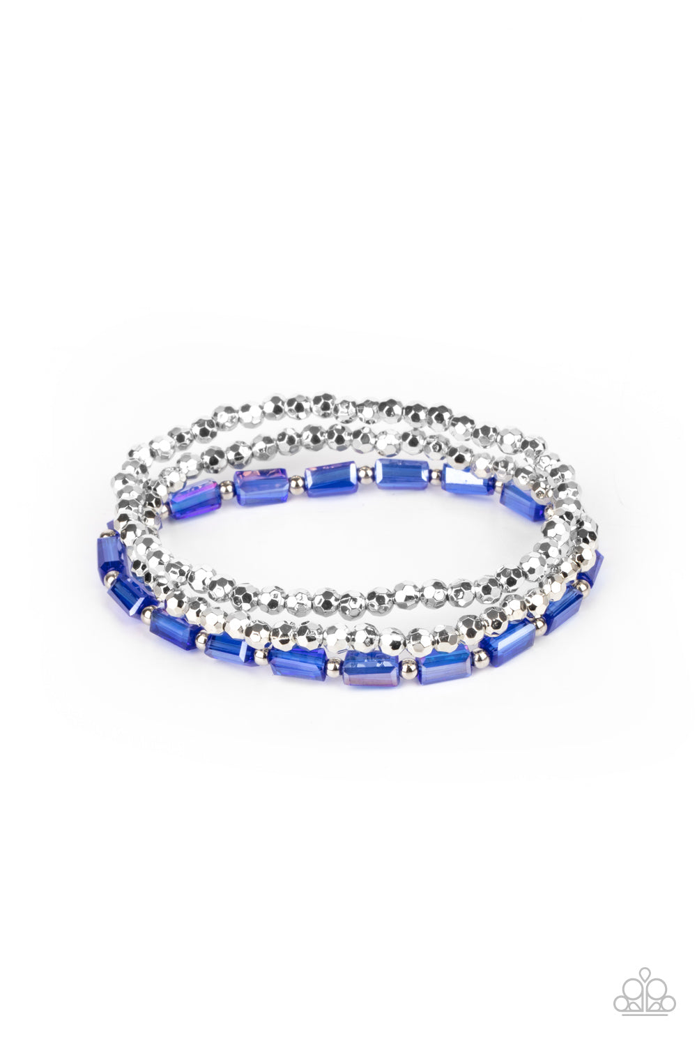 Paparazzi Elegant Essence - Blue Bracelet
