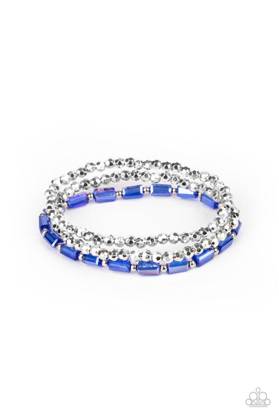 Paparazzi Elegant Essence - Blue Bracelet