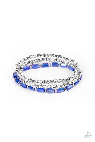 Paparazzi Elegant Essence - Blue Bracelet