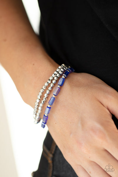 Paparazzi Elegant Essence - Blue Bracelet