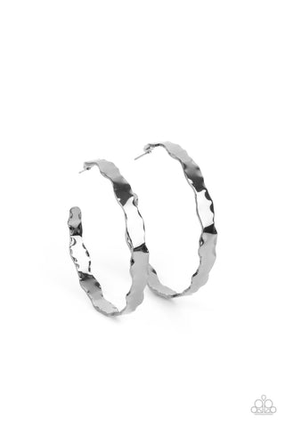 Paparazzi Exhilarated Edge - Black Hoop