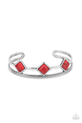 Paparazzi Adobe Ascension - Red Bracelet