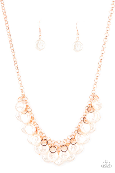 Paparazzi BEACHFRONT and Center - Copper Necklace