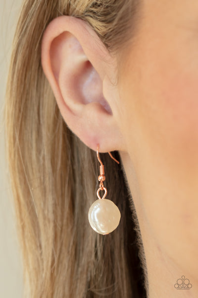 Paparazzi BEACHFRONT and Center - Copper Necklace