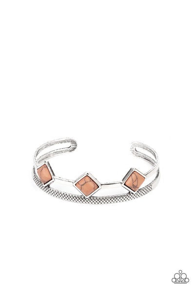 Paparazzi Adobe Ascension - Brown Bracelet