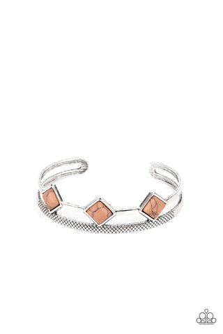 Paparazzi Adobe Ascension - Brown Bracelet