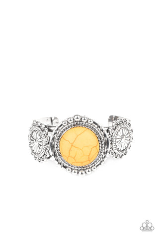 Paparazzi Mojave Motif - Yellow Bracelet