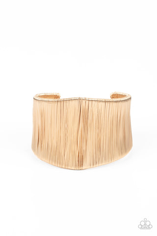 Paparazzi Hot Wired Wonder - Gold Bracelet
