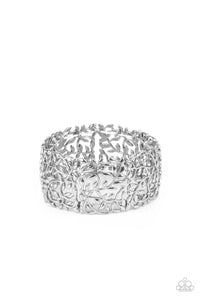 Paparazzi Verdantly Vintage - Silver Bracelet