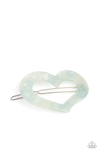 Paparazzi HEART Not to Love - Blue Hair Clip