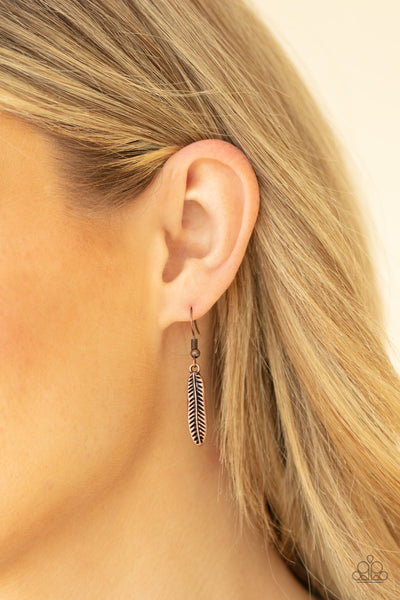 Paparazzi Queen of the QUILL - Copper Necklace
