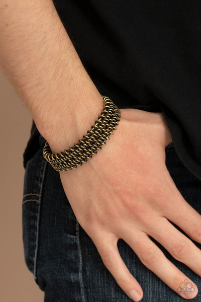 Paparazzi Gridlock - Brass Bracelet