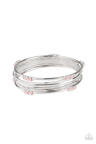 Paparazzi Stackable Sparkle - Pink Bracelet