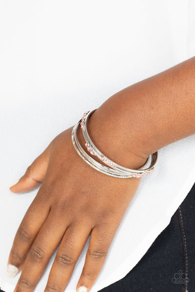 Paparazzi Stackable Sparkle - Pink Bracelet