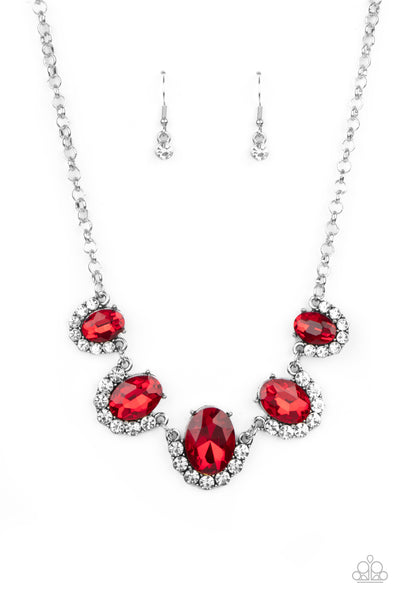 Paparazzi The Queen Demands It - Red Necklace
