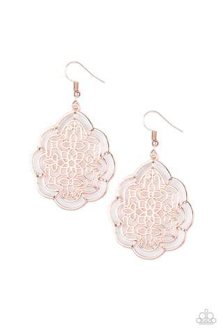 Paparazzi Tour de Taj Mahal - Rose Gold Earrings