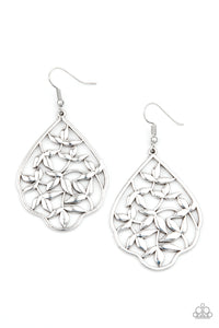Paparazzi Taj Mahal Gardens - Silver Earrings