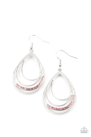 Paparazzi Outrageously Opulent - Pink Earrings