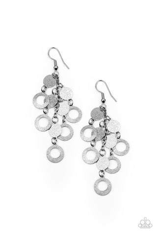 Paparazzi Im Always BRIGHT - Black Earrings