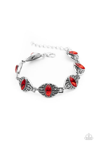 Paparazzi Crown Privilege - Red Bracelet