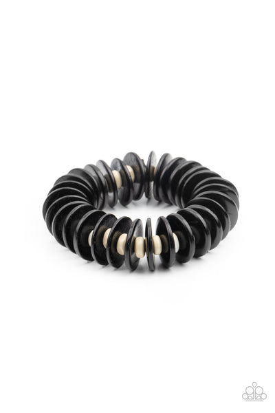 Paparazzi Caribbean Reefs - Black Bracelet