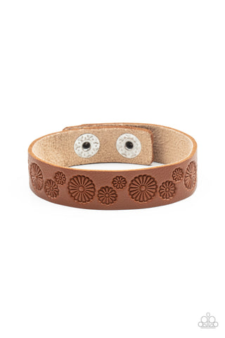 Paparazzi Follow The Wildflowers - Brown Bracelet