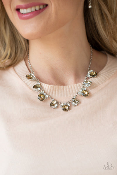 Paparazzi BLING to Attention - Brown Necklace