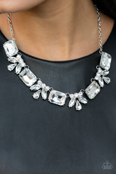 Paparazzi Long Live Sparkle - White Necklace