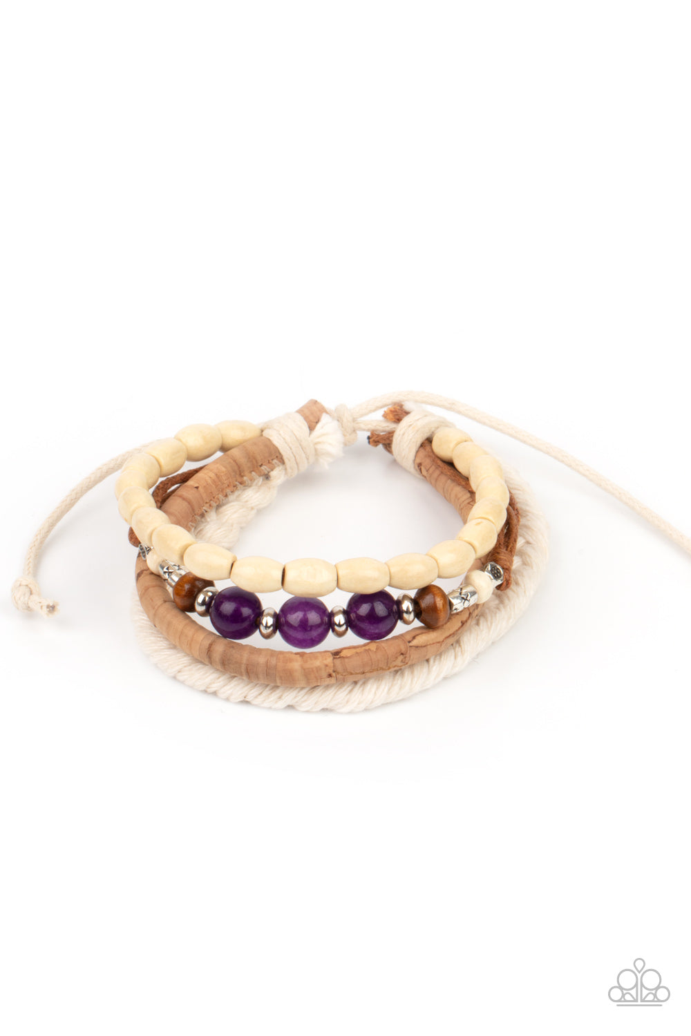 Paparazzi Natural-Born Navigator - Purple Bracelet