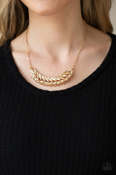 Paparazzi Flight of FANCINESS - Gold Necklace