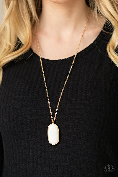 Paparazzi Elemental Elegance - White Necklace