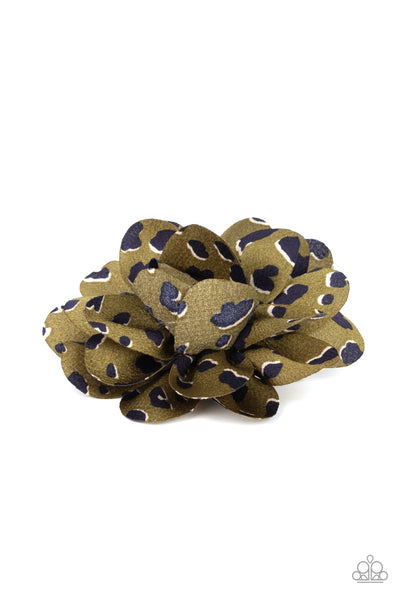 Paparazzi Panama Picnic - Green Hair Clip