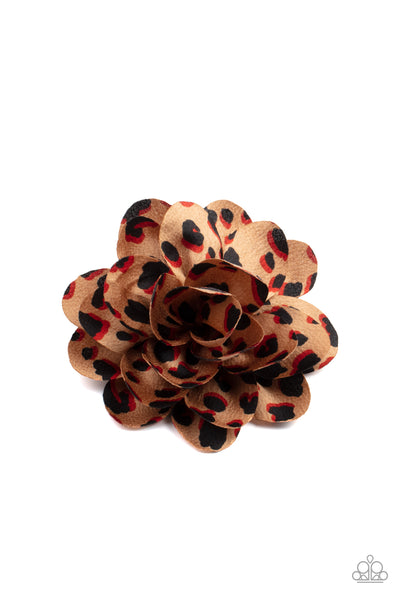 Paparazzi Panama Picnic - Brown Hair Clip