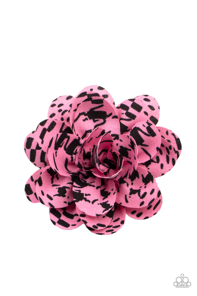 Paparazzi Patterned Paradise - Pink Hair Clip