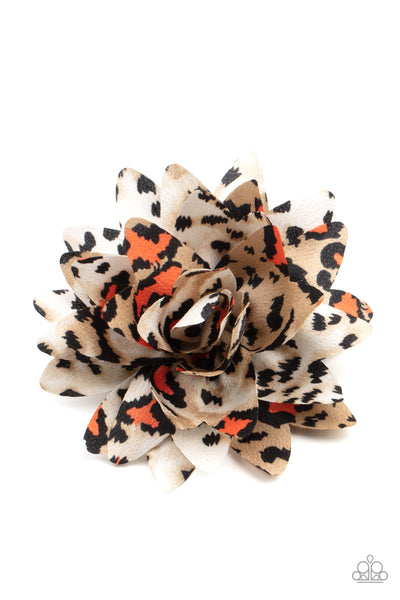 Paparazzi Jungle Paradise - Orange Hair Clip
