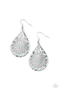 Paparazzi Icy Mosaic - Blue Earrings